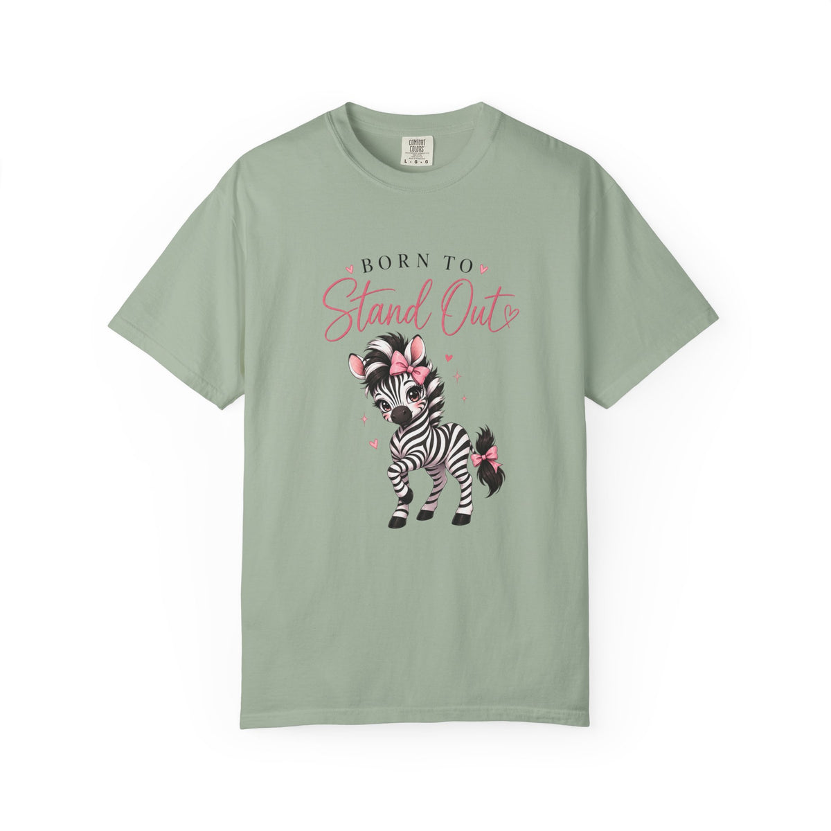 Stand Out Zebra T-Shirt — "Born to Stand Out" CuteBaby Zebra Tee
