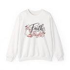 Faith Over Fright Crewneck Sweatshirt – Cute Christian Halloween Ghost Design