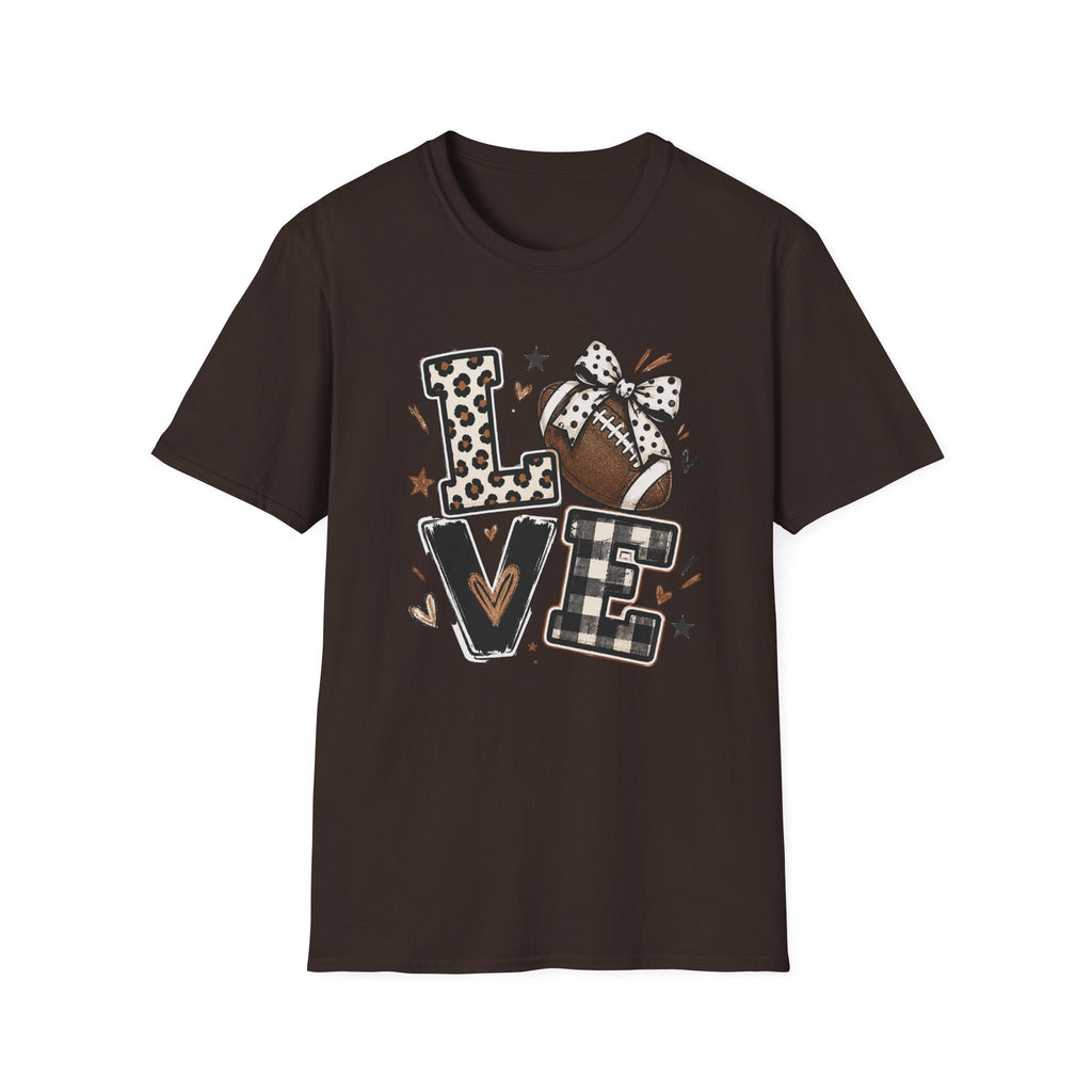 Love Football  T-Shirt — Women's Cute Game Day Tee