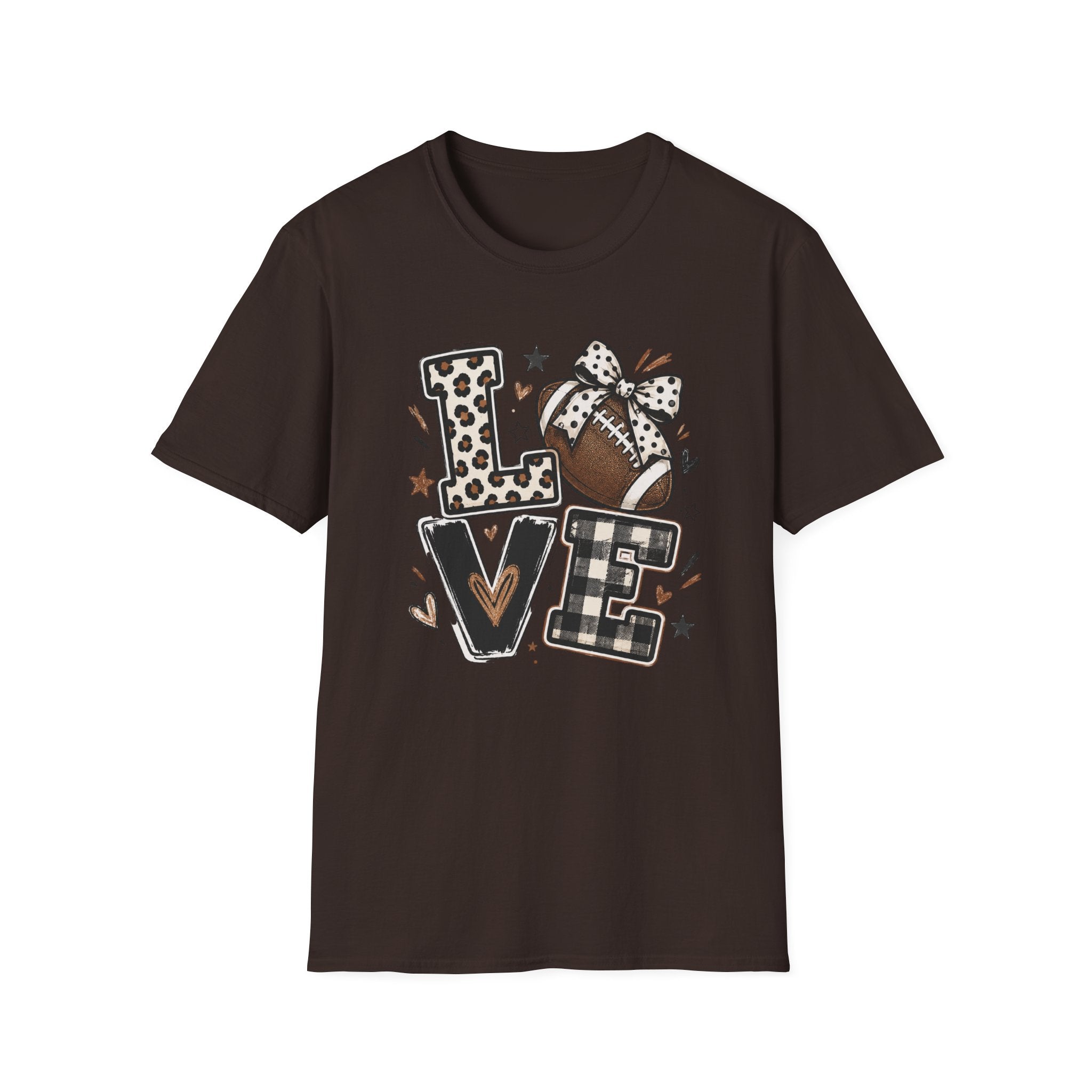 Love Football  T-Shirt — Women's Cute Game Day Tee