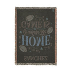 Home Is Where the Game Is Woven Blanket — Personalized Football Throw