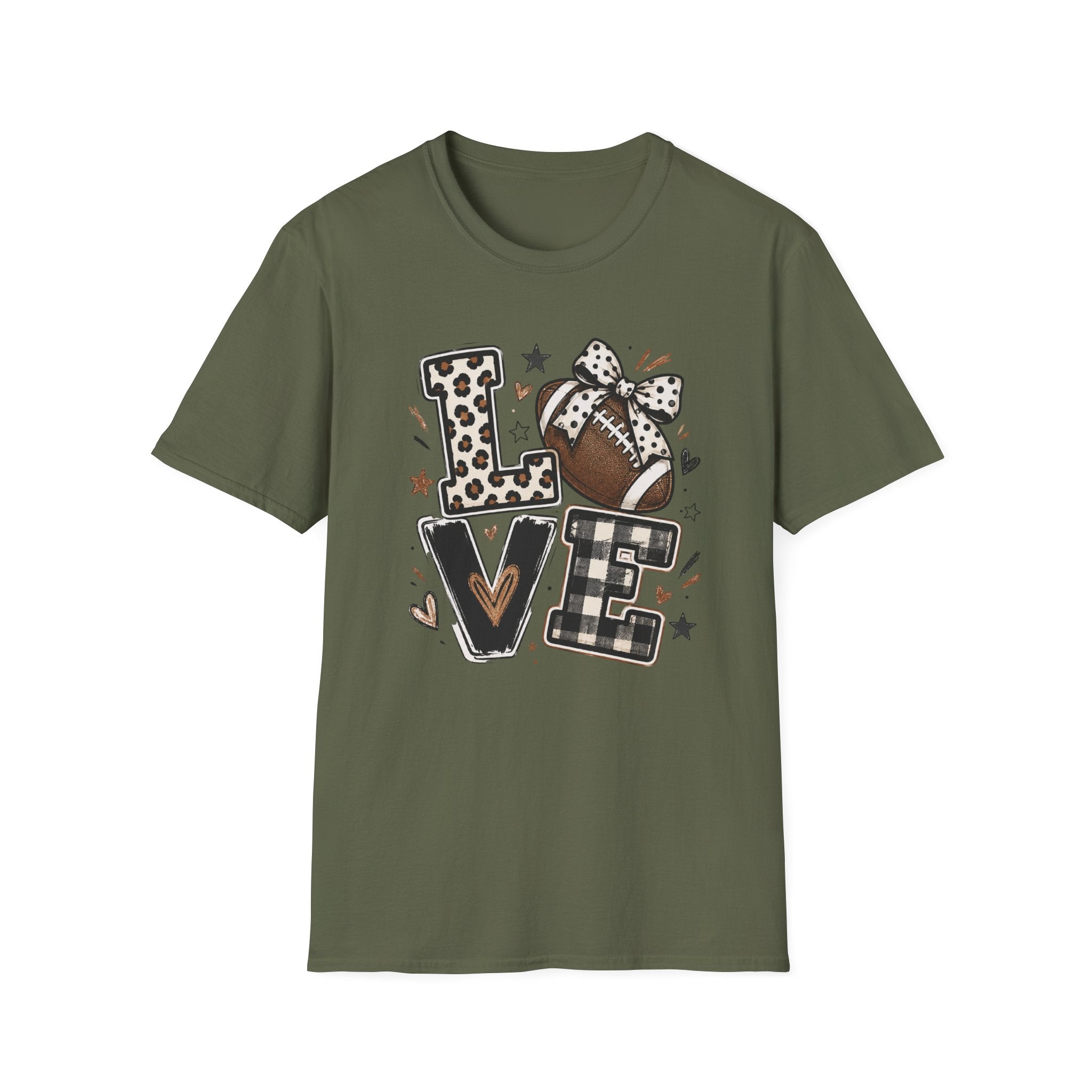 Love Football  T-Shirt — Women's Cute Game Day Tee