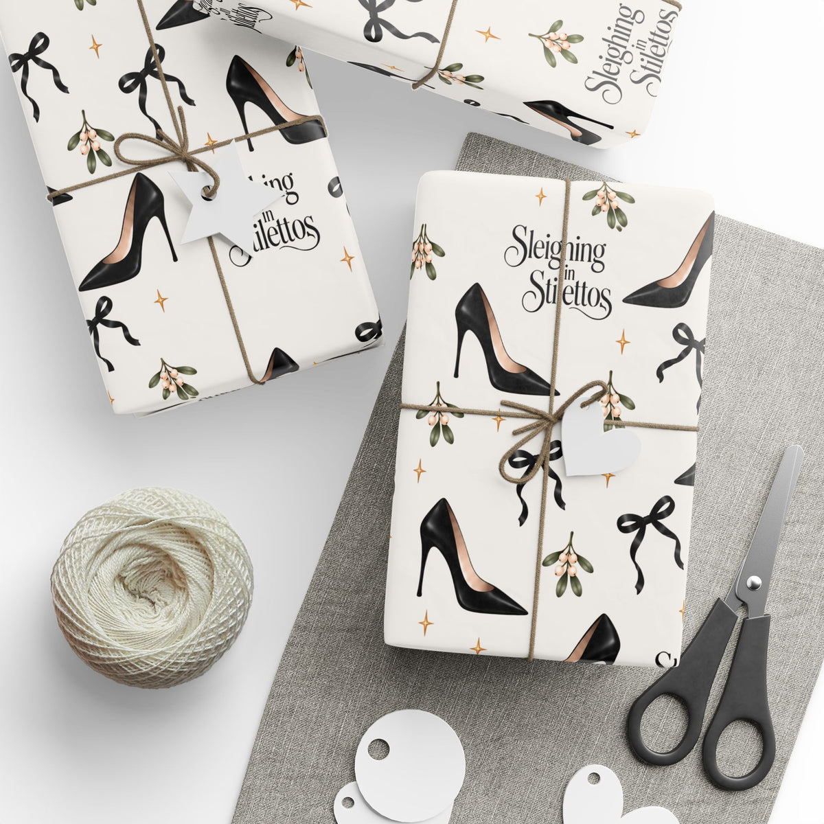 Sleighing in Stilettos Gift Wrap
