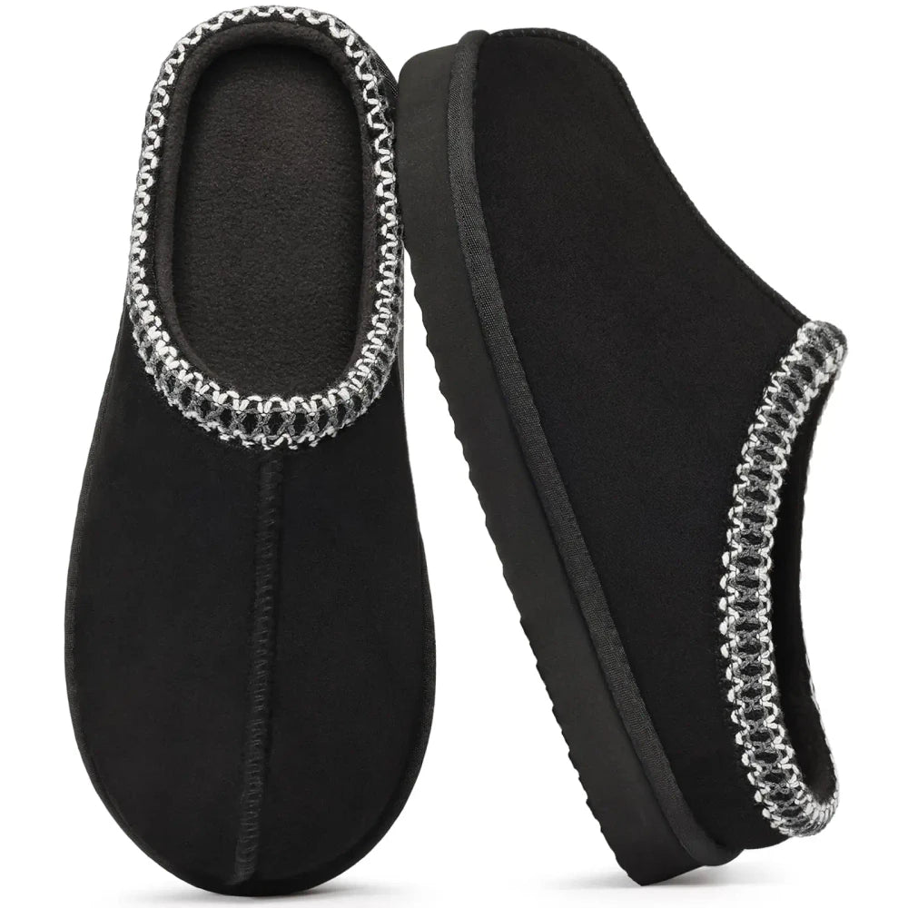 Women's Cozy Platform Mini Boots – Fleece-Lined Slip-On Slippers