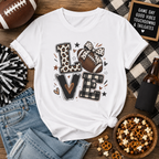 Love Football  T-Shirt — Women's Cute Game Day Tee