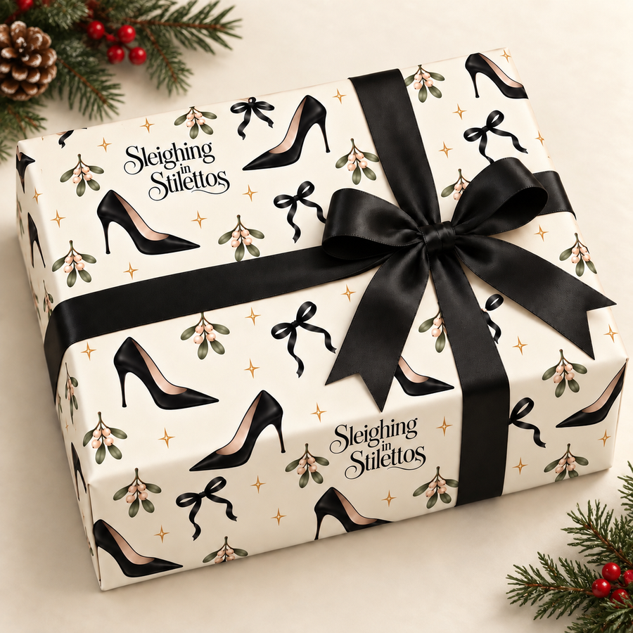 Sleighing in Stilettos Gift Wrap