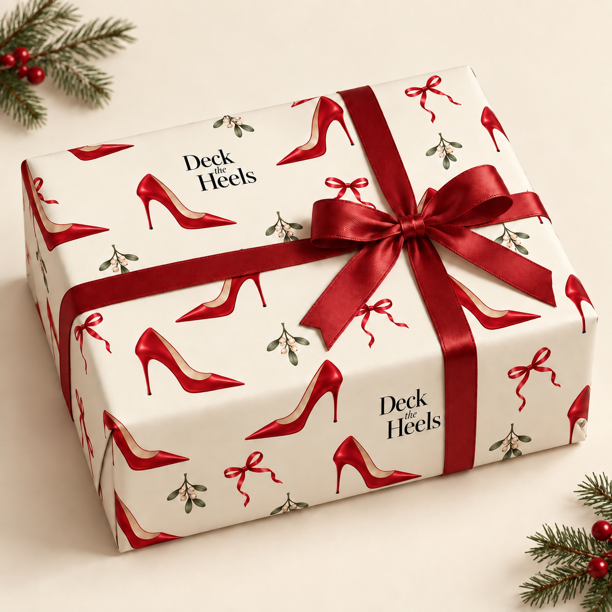 Deck the Heels Gift Wrap
