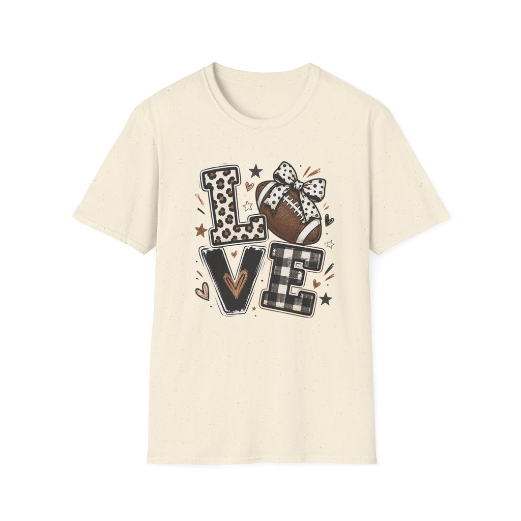 Love Football  T-Shirt — Women's Cute Game Day Tee