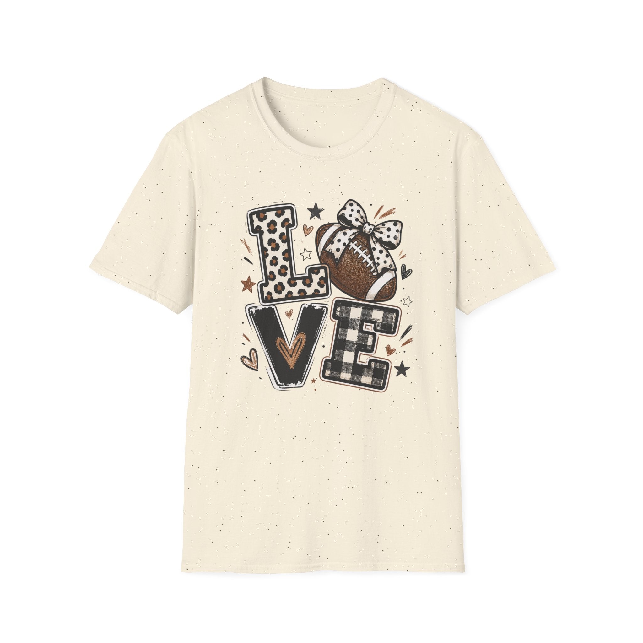 Love Football  T-Shirt — Women's Cute Game Day Tee