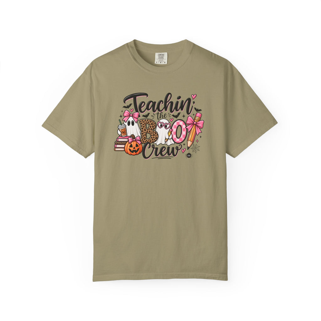Teachin' the Boo Crew T‑Shirt — Halloween Teacher Shirt