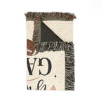 Home Is Where the Game Is Woven Blanket — Personalized Football Throw