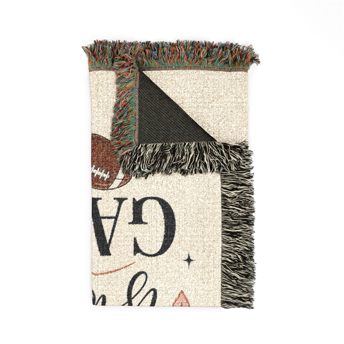 Home Is Where the Game Is Woven Blanket — Personalized Football Throw