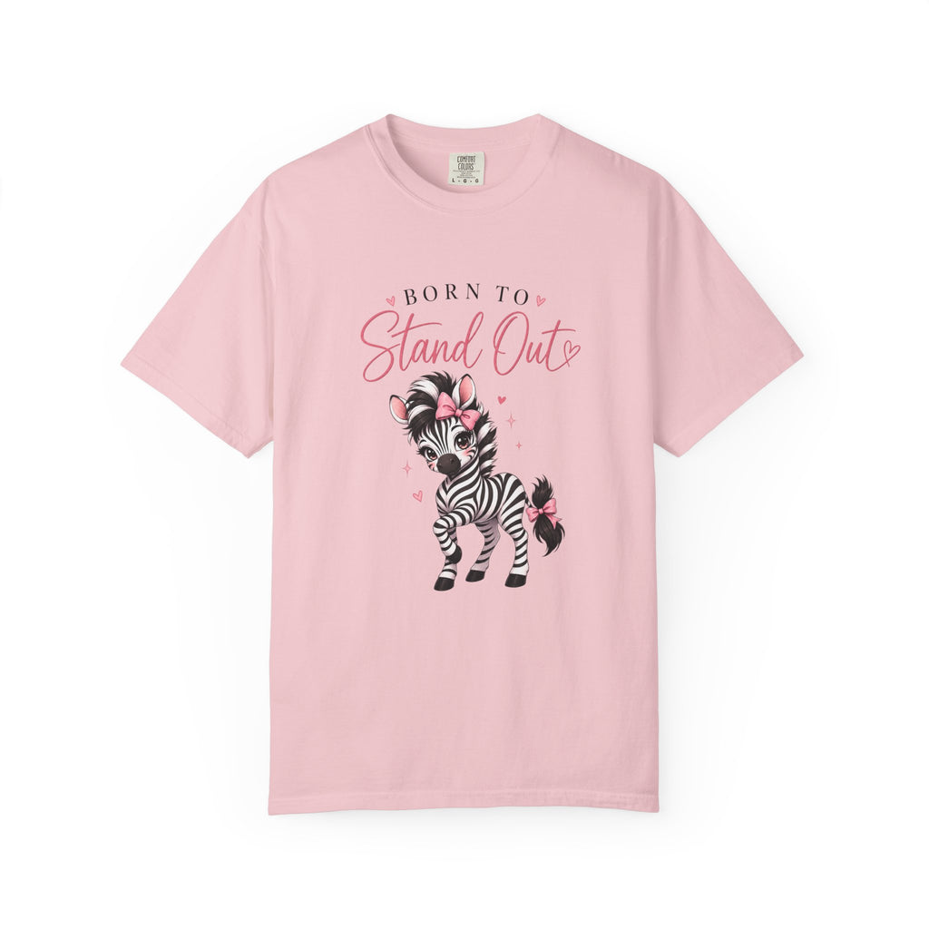 Stand Out Zebra T-Shirt — "Born to Stand Out" CuteBaby Zebra Tee