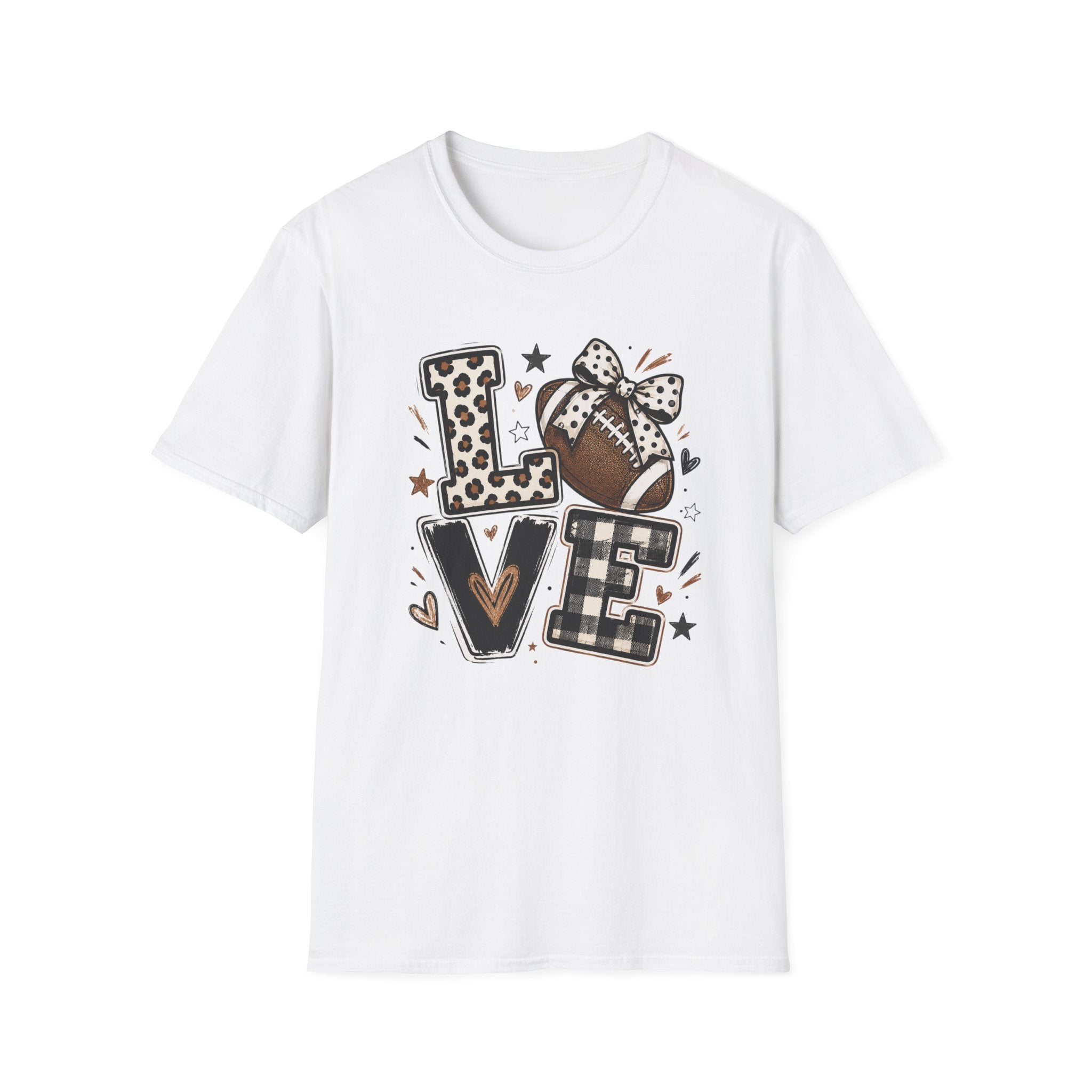 Love Football  T-Shirt — Women's Cute Game Day Tee