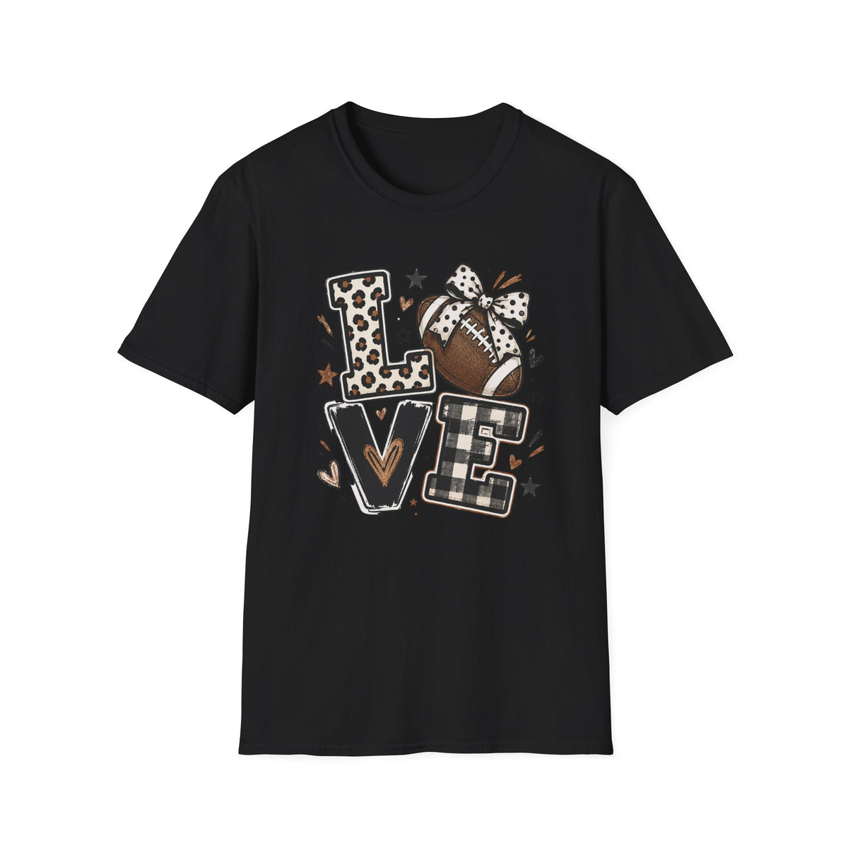 Love Football  T-Shirt — Women's Cute Game Day Tee