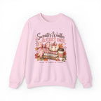 Cozy Fall Crewneck Sweatshirt — "Sweater Weather & Cozy Days" Autumn Graphic